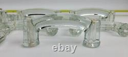 11 Antique Art Deco Clear Glass Drawer or Cabinet Handle Pull