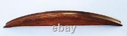11 Long Mahogany Antique Art Deco wood drawer pull Cabinet Handle 3 1/2centers
