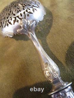 1925 French sterling silver (handles) 2 sugar sifter spoons art deco st