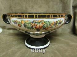 20's Rosenthal (American Painted) Porcelain Germany Goddess Handle Art Deco Bowl