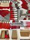 24 Art Deco Red Bakelite Stainless Flatware Set Fork Spoons Knives Unused Set 6