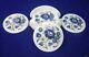4.5 Inches Marble Office Decor Coaster Lapis Lazuli Stone Inlaid Tea Coaster Set