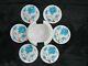 4.5 Inches Marble Tea Coaster Set Inlay Soft Drink Coaster With Turquoise Stone