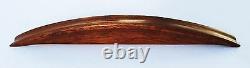 5 Centers Mahogany Antique Art Deco wood drawer pull Cabinet Pull Handle @1925