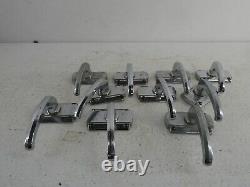 5 Pairs Of Vintage Chromed Art Deco Yale Lever Door Handles No Spindles G8