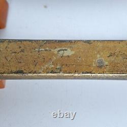 9 Antique ART DECO Butterscotch Bakelite Brass Plated Bar Drawer Pulls Reclaimed