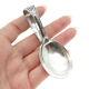 925 Sterling Silver Antique Art Deco July & Daisy Curved Handle Baby Spoon