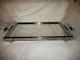 Art Deco Chrome Vanity Mirror Tray Machine Age Rolled Handles Serving 1920s