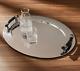 Alessi Mg09 Oval Silver Tray With Handles By Michael Graves