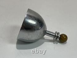 Antique 1930's Chase USA Art Deco Dinner Hand Bell Chrome with Bakelite Handle