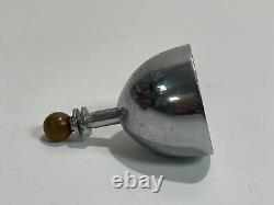 Antique 1930's Chase USA Art Deco Dinner Hand Bell Chrome with Bakelite Handle