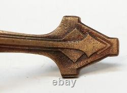 Antique Art Deco 10 in. Bronze Latch Door Pull