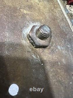 Antique Art Deco 18 Bronze Entry Door Pull Thumb Latch Original Patina