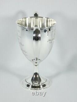 Antique Art Deco 1924 Towle Sterling Silver Twin Handled Trophy Cup Chalice 331g
