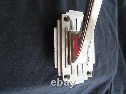 Antique Art Deco Corbin S8385 Chromed Brass Door Pull Handle Thumb Latch Type