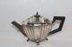 Antique Art Deco Footed Silverplate Teapot With Bakelite Handle Ca. 1920s