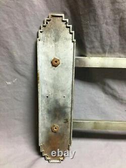 Antique Art Deco Nickel Brass Door Push Pull Handle Vintage Grab Bar 1134-21B