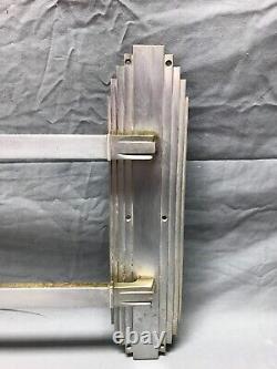 Antique Art Deco Nickel Brass Door Push Pull Handle Vintage Grab Bar 367-23B