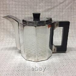 Antique Art Deco Qualitat Schwerte Germany Silverplate Coffee / Teapot Set Of 2