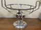 Antique Art Deco Silver Ornate Angels On Base Handle Compote Simpson Hall Miller