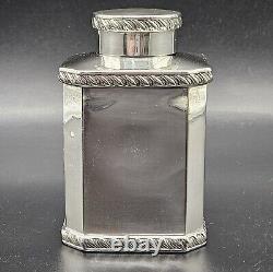 Antique Art Deco Sterling Silver Tea Caddy UK/Chester/1911