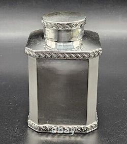 Antique Art Deco Sterling Silver Tea Caddy UK/Chester/1911