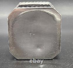 Antique Art Deco Sterling Silver Tea Caddy UK/Chester/1911