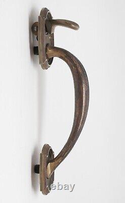 Antique Bronze 9 in. Art Deco Door Pull Handle
