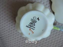 Antique Flower Paragon Butterfly Floral Handle Rare Collectible Cup Saucer
