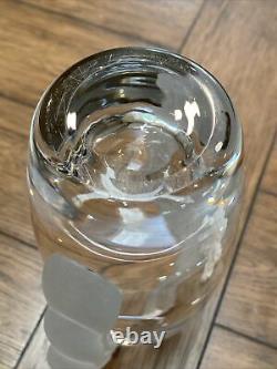 Antique French Art Deco VASE Beautiful 1920s Clear Double Satin Handles 10