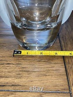 Antique French Art Deco VASE Beautiful 1920s Clear Double Satin Handles 10
