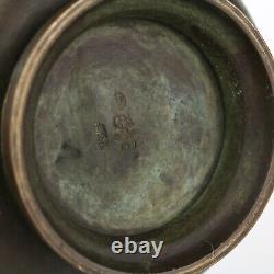 Antique Guldsmeds AB GAB Sweden 1920's Bronze Art Deco Handled Bowl