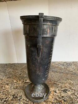 Antique PHI KAPPA PSI Fraternity Trophy Cup 2 Handle Vase Greek Art Deco VTG Urn