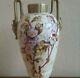 Antique Porcelain Art Deco Handled Hand Painted 9 1/4 Tall X 4 1/2 Wide Vase