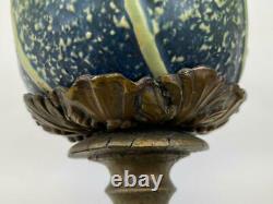 Antique Roseville Pottery Sunflower 1930's Art Deco Table Lamp Handled Vase Pot