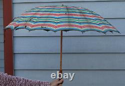 Antique Umbrella with Amber Resin Handle Midcentury Art Deco Vintage Folding Rare