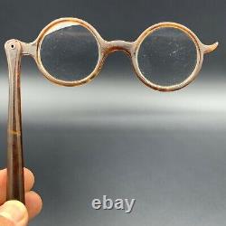 Art Deco Antique French Faux Tortoiseshell Long Handle Lorgnettes Opera Glasses