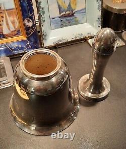 Art Deco Asprey & Co Silver Plate Joy Bell Cocktail Shaker from 1930's