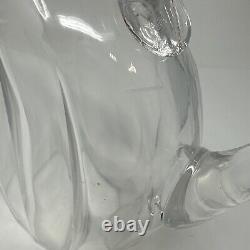 Art Deco Baccarat Crystal Decanter Pitcher Original Label 1930s with stopper Jug