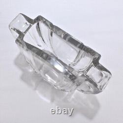 Art Deco Baccarat Twin-Handled Glass or Crystal Vase