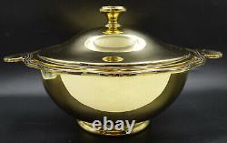 Art Deco French Christofle Vermeil Gold Sea Food Tureen Figural Oyster Handle