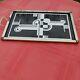 Art Deco Holiday Serving Tray, Black & Silver