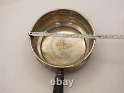 Art Deco Johannes Siggaard Denmark Butter Pan Ebony Handle Sterling Silver LH081