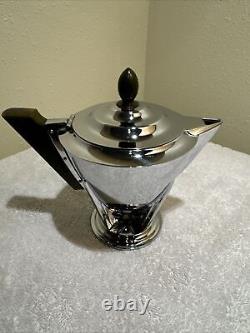 Art Deco Manning Bowman Coffee Set Chrome & Bakelite Original, Extremely Rare