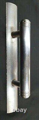 Art Deco Steel Chrome Plated Large Door Pull Handle