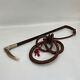 Art Deco Vintage Swaine Hunting Whip Riding Crop Antler Handle England 1940s