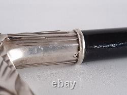 Art Deco Walking Stick Handle As Eagle Head 900er Silver Dated 1909 L 88 CM