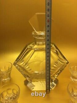 Art Deco decanter with 6 liqueur glasses/Josef Riedel