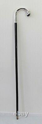 Art nouveau / art deco Cane / Walking Stick, ca. 1910, with Alpaca top handle