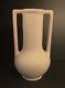 Arts And Crafts Deco Transitional Stoneware Two-handled Vase Matte White